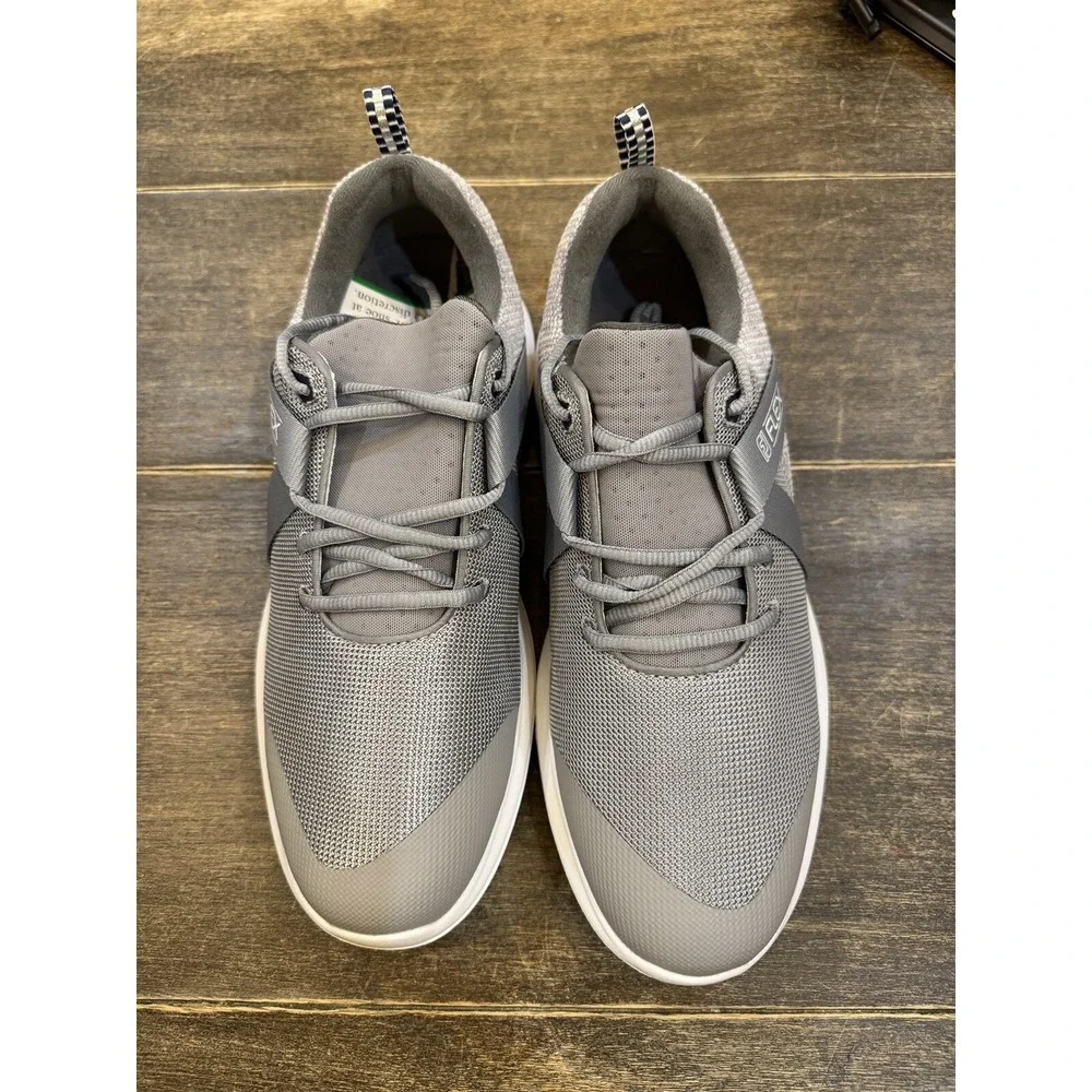 Footjoy Flex Men's Spikeless‎ Golf Shoes Gray White FJ56106 Size 8 XW